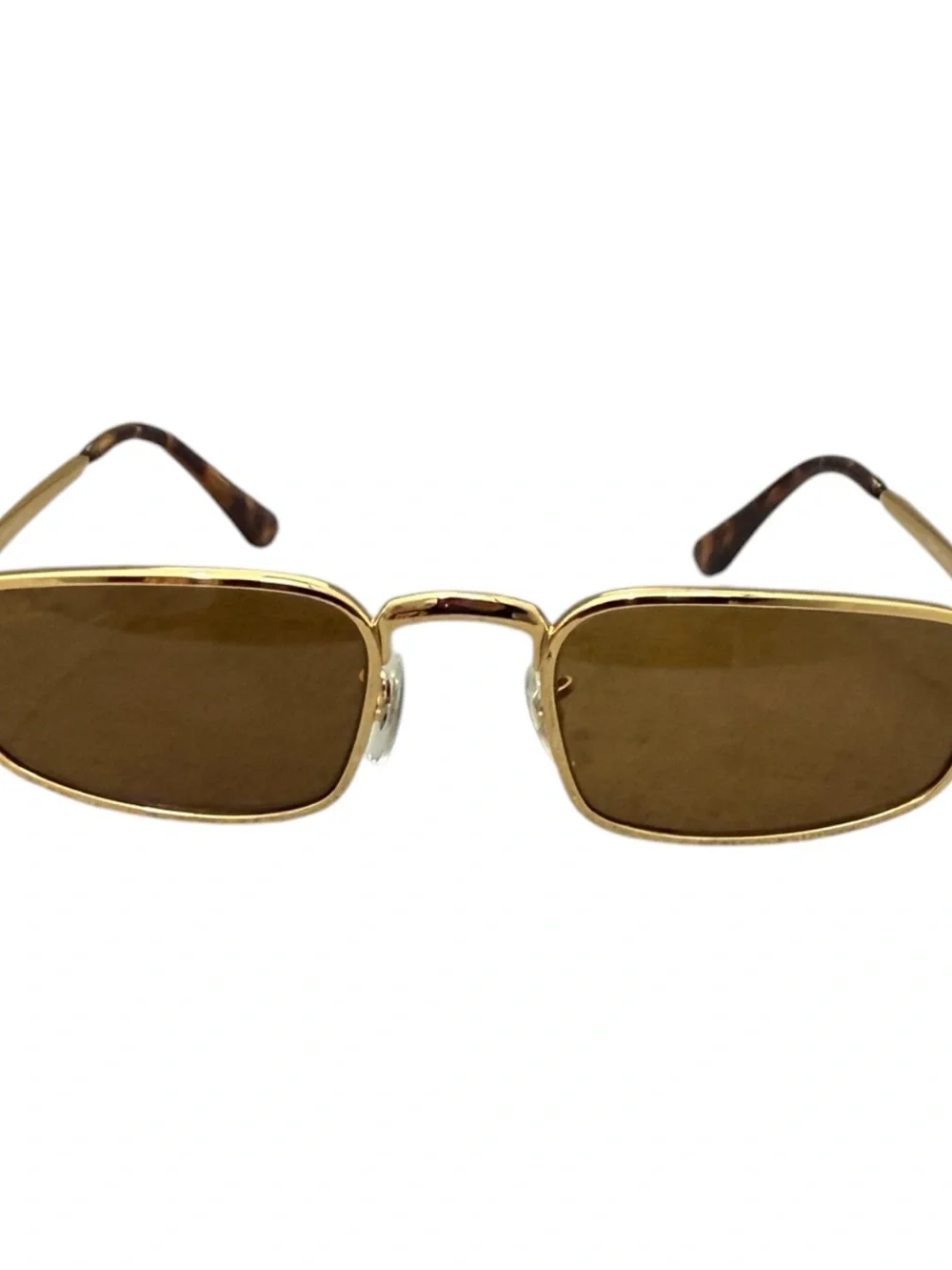 NWT A$AP Rocky Ray-Ban Polished Arista Gold Frame Brown Lens Sunglasses